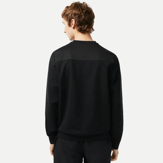 noir c31 V6HV1063 Hommes Lacoste sweat à empiècements en mesh sport
