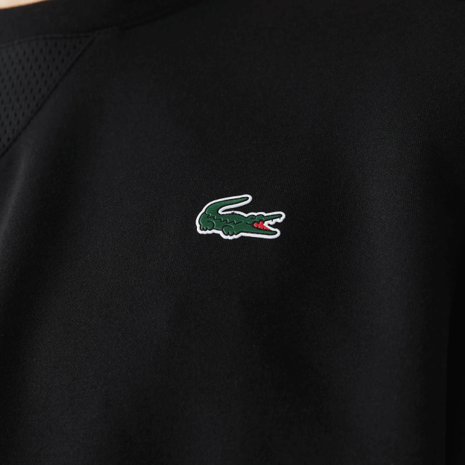 noir c31 V6HV1063 Hommes Lacoste sweat à empiècements en mesh sport