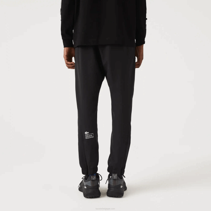 noir c31 V6HV1091 Hommes Lacoste pantalon de sport à fermeture éclair