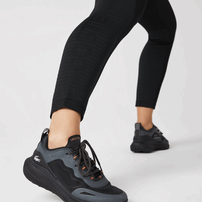 noir c31 V6HV2597 femmes Lacoste legging sport taille haute seconde peau