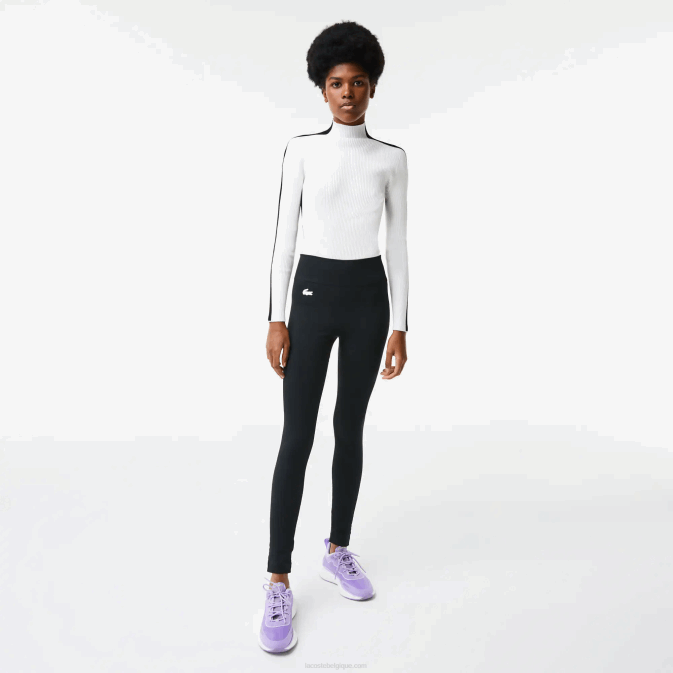 noir c31 V6HV2597 femmes Lacoste legging sport taille haute seconde peau