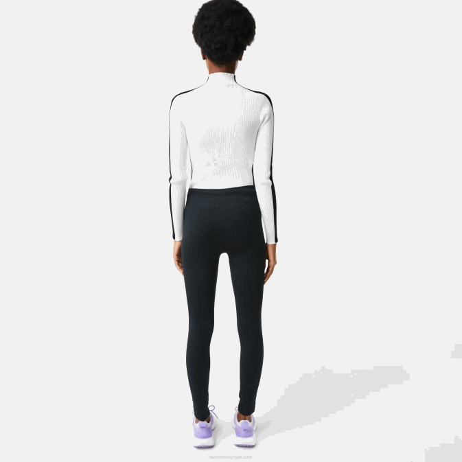 noir c31 V6HV2597 femmes Lacoste legging sport taille haute seconde peau