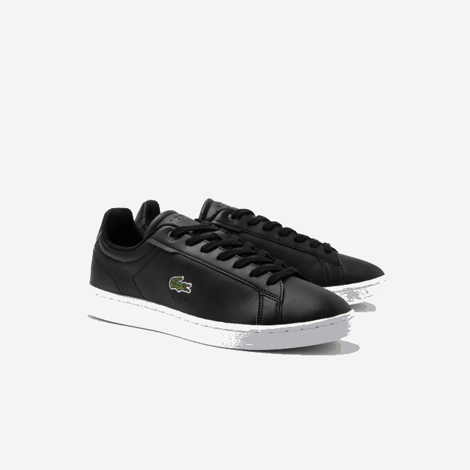 noir et blanc 312 V6HV1742 Hommes Lacoste baskets ton sur ton en cuir carnaby pro bl
