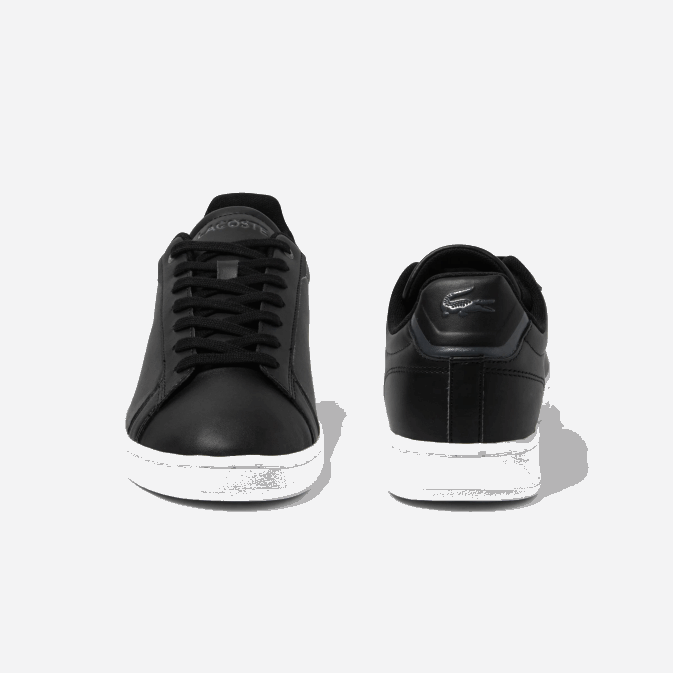 noir et blanc 312 V6HV1742 Hommes Lacoste baskets ton sur ton en cuir carnaby pro bl