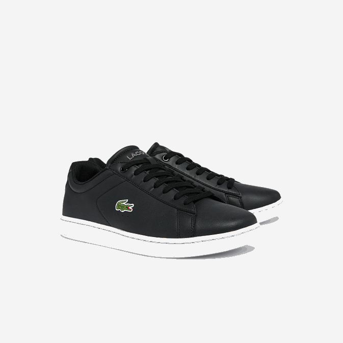 noir et blanc 312 V6HV1816 Hommes Lacoste baskets en cuir carnaby bl