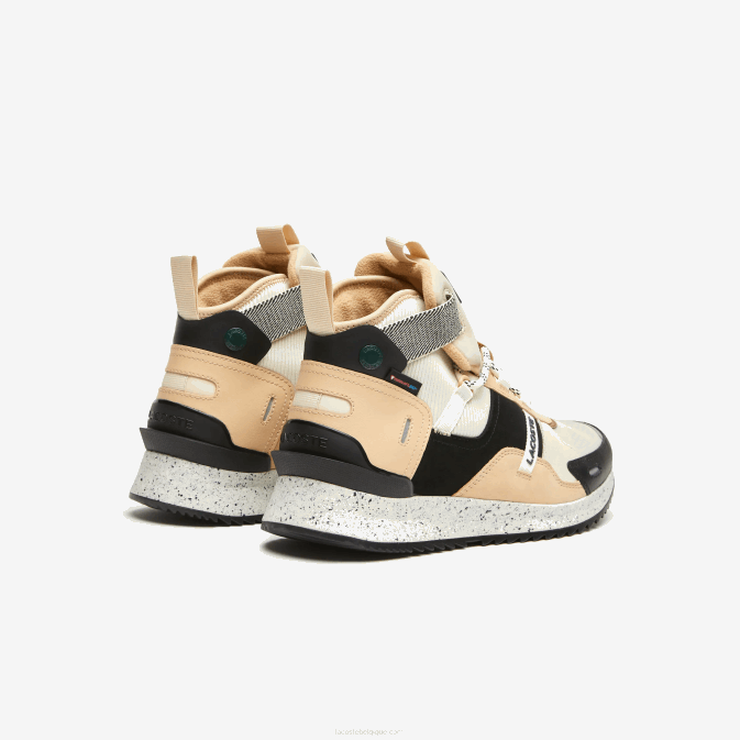 noir et blanc cassé 454 V6HV1792 Hommes Lacoste chaussures outdoor run breaker en cuir aux couleurs pop