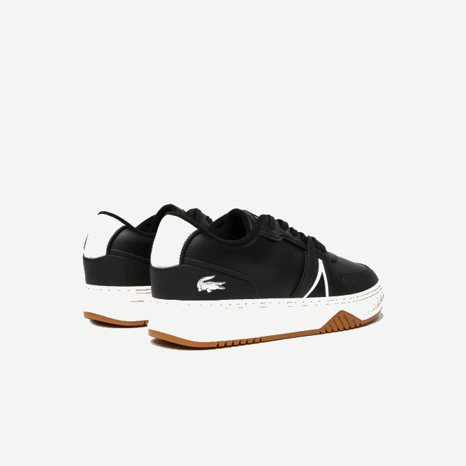 noir et blanc cassé 454 V6HV1881 Hommes Lacoste baskets à talons en cuir l001