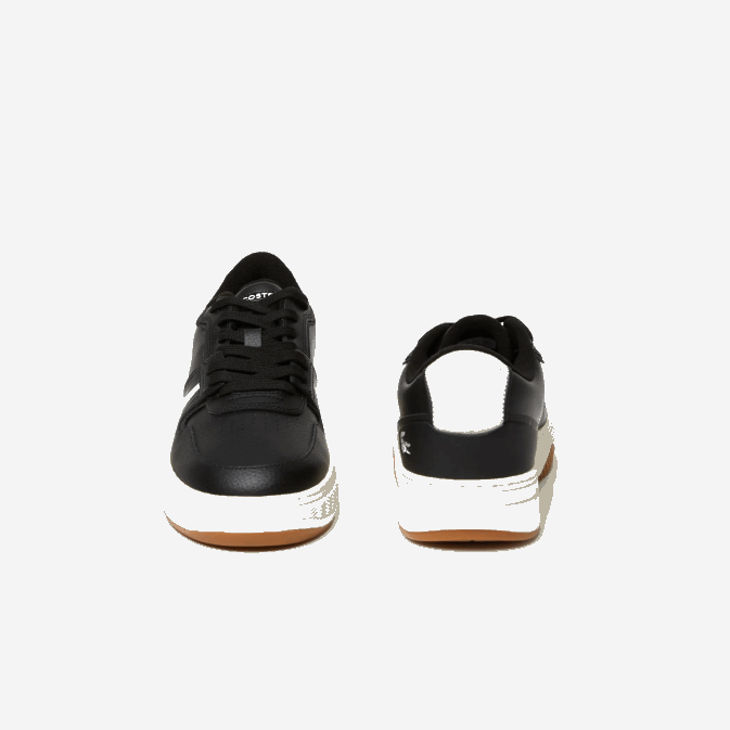 noir et blanc cassé 454 V6HV1881 Hommes Lacoste baskets à talons en cuir l001