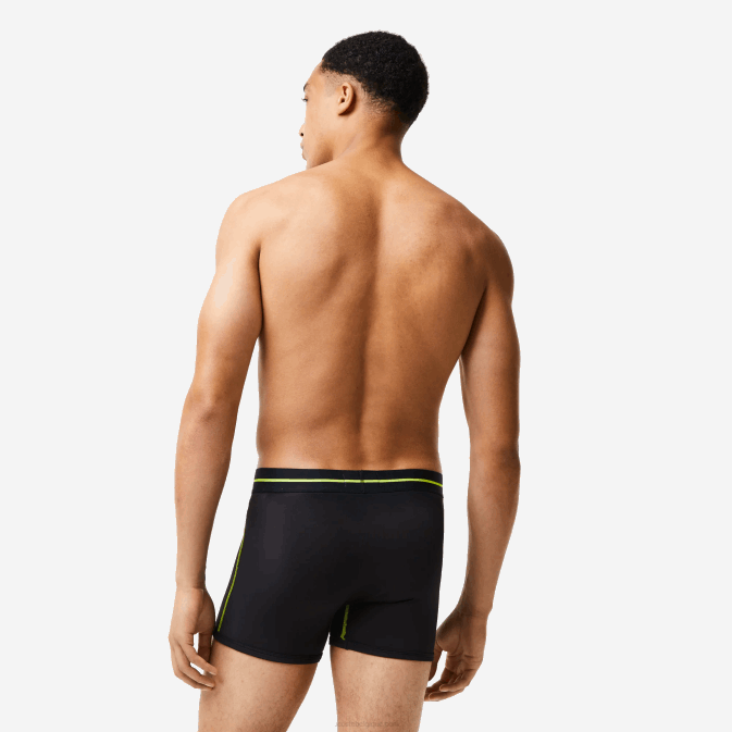 noir jaune 9y2 V6HV1492 Hommes Lacoste boxer en jersey sans couture