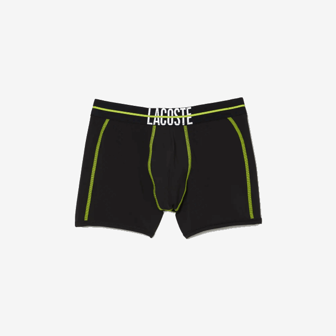 noir jaune 9y2 V6HV1492 Hommes Lacoste boxer en jersey sans couture