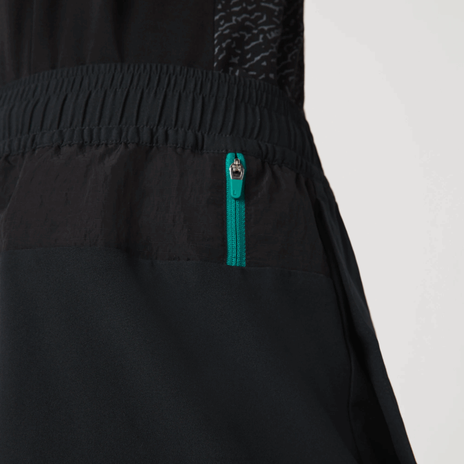 noir vert blanc 9az V6HV1545 Hommes Lacoste short de sport à superpositions