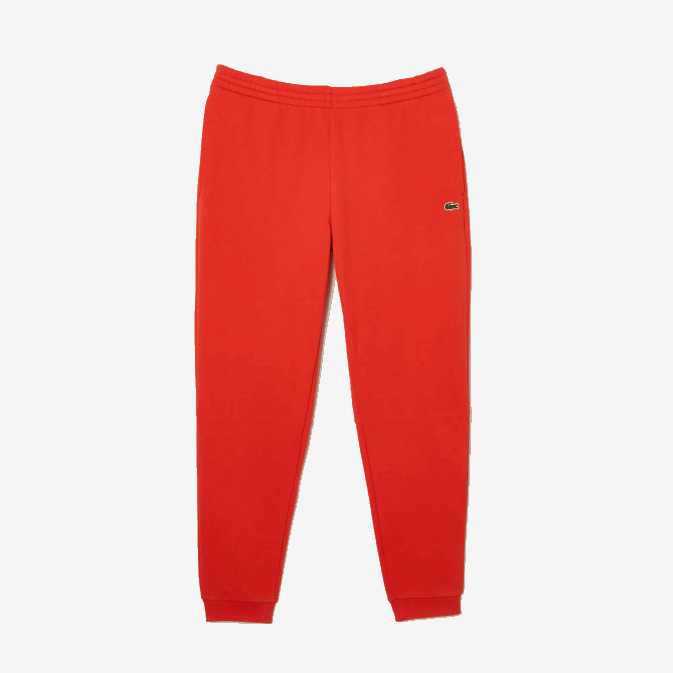 orange 02k V6HV374 Hommes Lacoste pantalon de survêtement fuselé en polaire