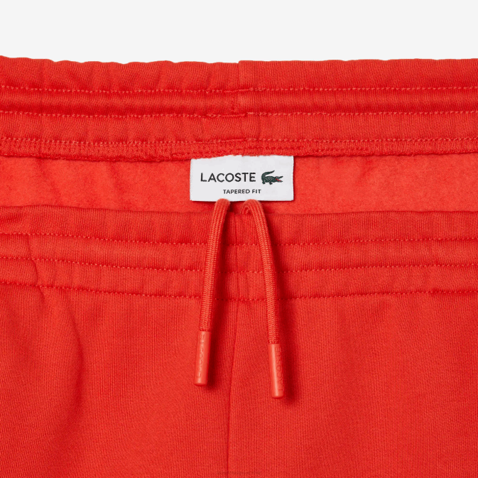 orange 02k V6HV374 Hommes Lacoste pantalon de survêtement fuselé en polaire