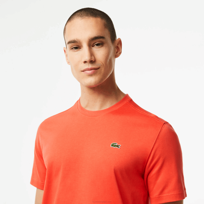 orange 02k V6HV83 Hommes Lacoste t-shirt sport respirant