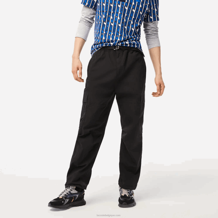 pantalon de survêtement déperlant coupe décontractée noir 031 X8Z4L23 Lacoste Hommes