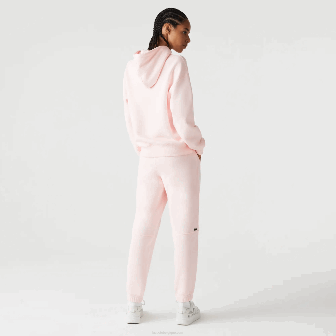 rose clair t03 V6HV1050 Hommes Lacoste pantalon de jogging en molleton de coton bio