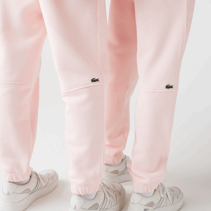 rose clair t03 V6HV1050 Hommes Lacoste pantalon de jogging en molleton de coton bio