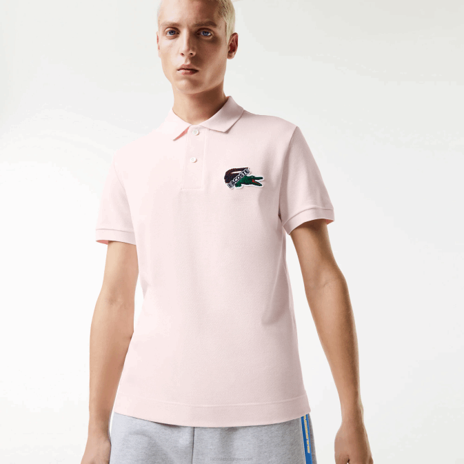 rose clair t03 V6HV576 Hommes Lacoste polo piqué de coton bio