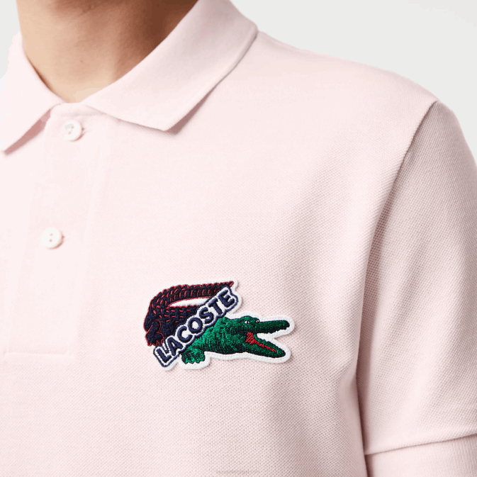 rose clair t03 V6HV576 Hommes Lacoste polo piqué de coton bio
