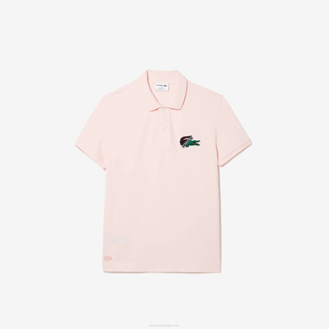 rose clair t03 V6HV576 Hommes Lacoste polo piqué de coton bio