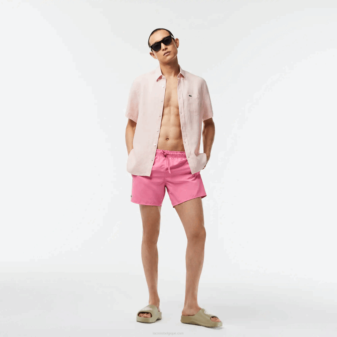 rose vert w4i V6HV533 Hommes Lacoste short de bain léger à séchage rapide