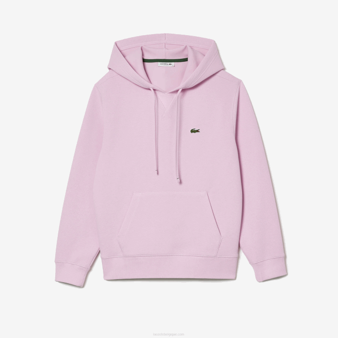 rose z4h V6HV2530 femmes Lacoste sweat ample à capuche en coton mélangé