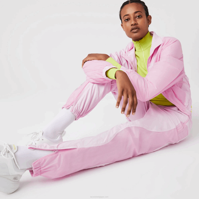 rose z4h V6HV2555 femmes Lacoste pantalon de survêtement à imprimé marin