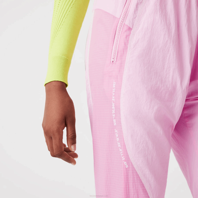 rose z4h V6HV2555 femmes Lacoste pantalon de survêtement à imprimé marin