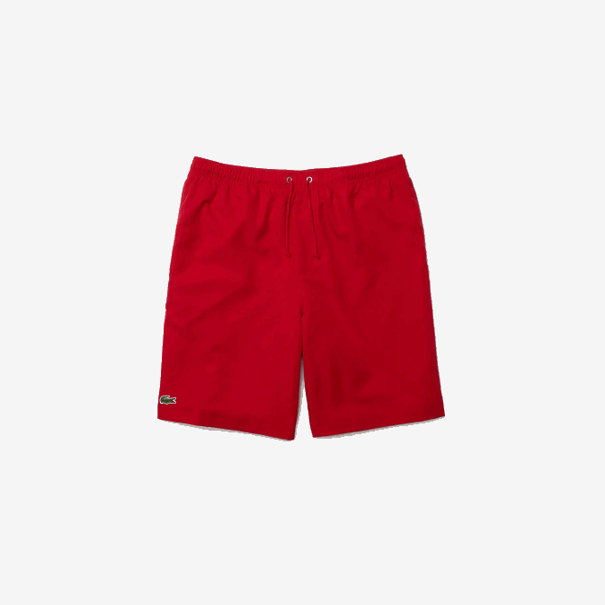 rouge 029 V6HV1444 Hommes Lacoste short de tennis à losanges solides sport