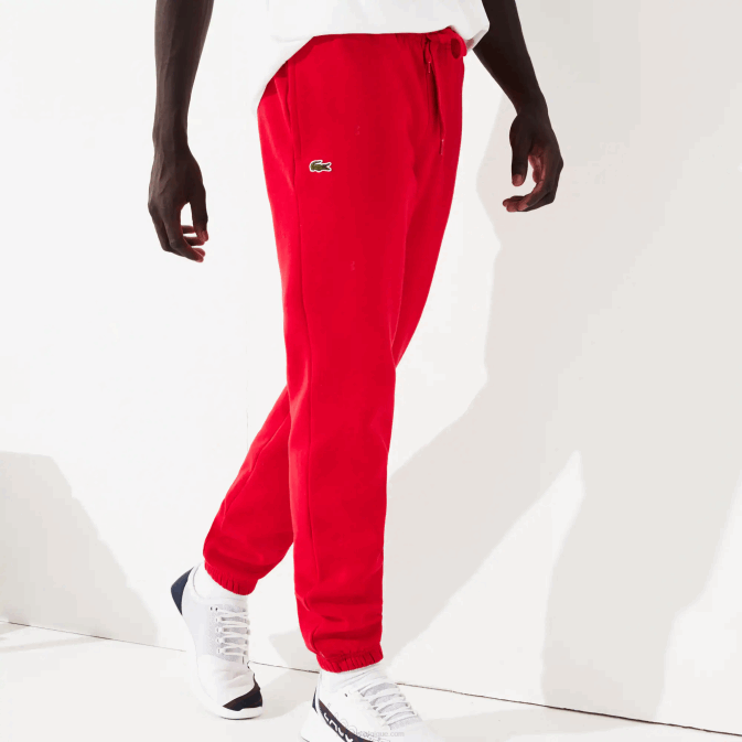rouge 240 V6HV1153 Hommes Lacoste pantalon de survêtement sport en polaire de tennis