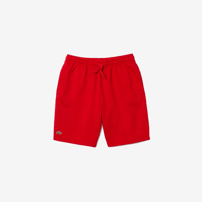 rouge 240 V6HV1374 Hommes Lacoste short de tennis en polaire sport