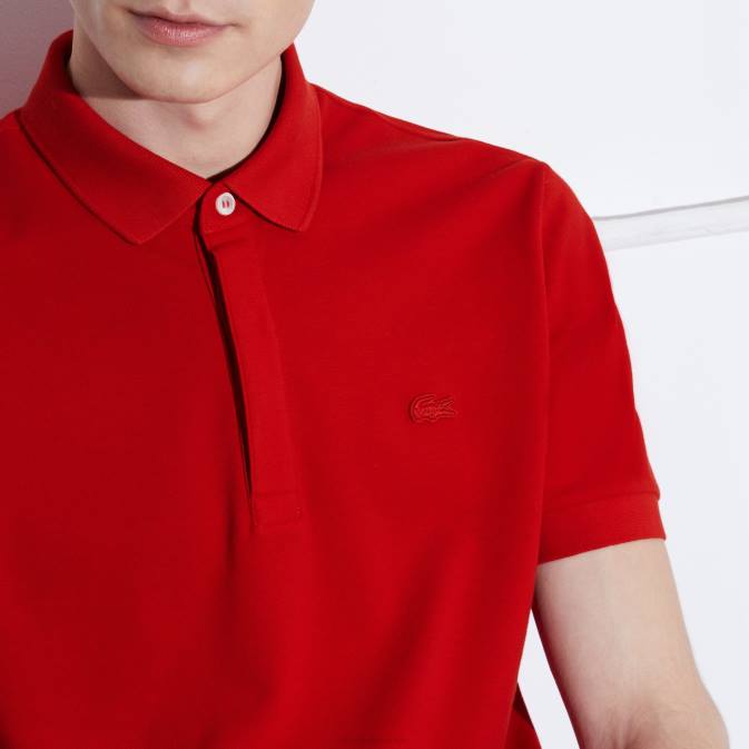rouge 240 V6HV726 Hommes Lacoste polo piqué de coton stretch smart paris