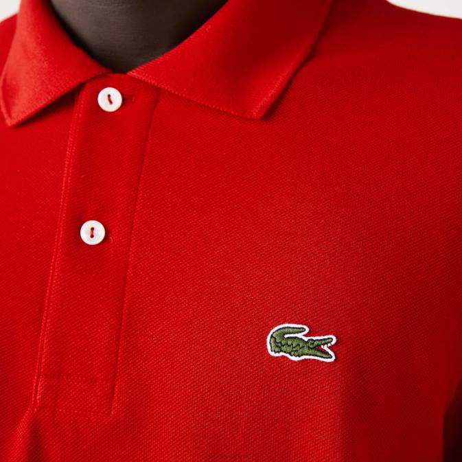 rouge 240 V6HV727 Hommes Lacoste polo à manches longues original l1212