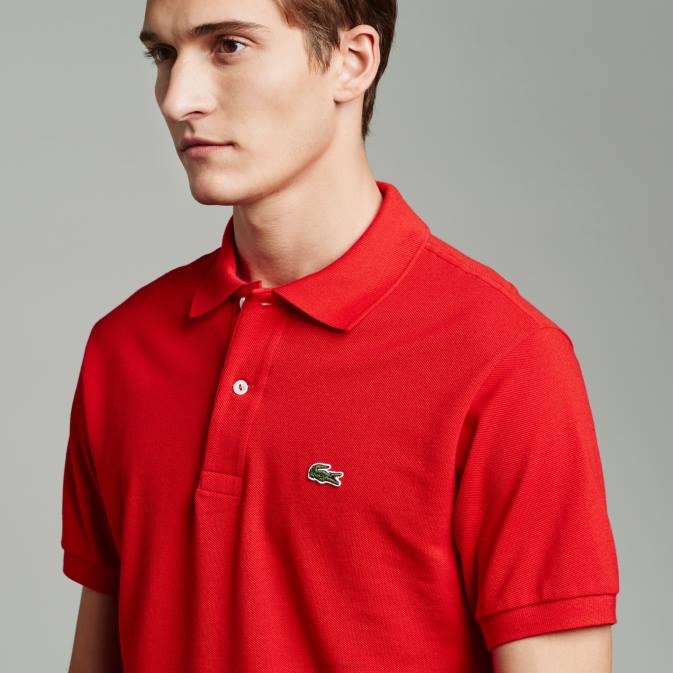 rouge 240 V6HV734 Hommes Lacoste polo en coton petit piqué - grande taille - grand