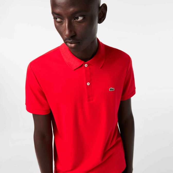 rouge 240 V6HV808 Hommes Lacoste polo coupe classique en coton pima
