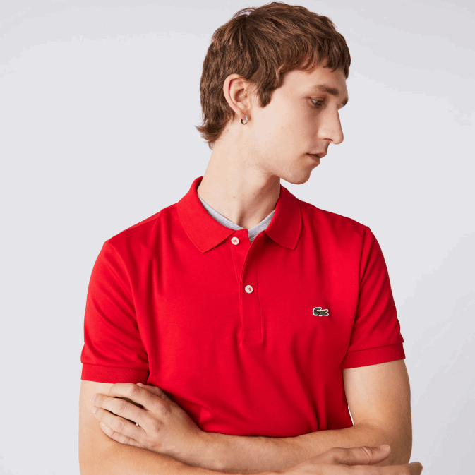 rouge 240 V6HV808 Hommes Lacoste polo coupe classique en coton pima