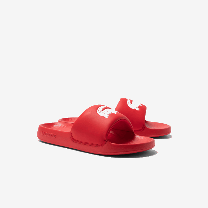 rouge blanc 17k V6HV1729 Hommes Lacoste claquettes synthétiques croco 10