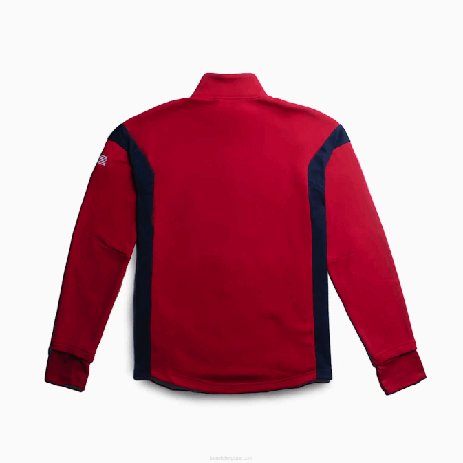 rouge bleu marine rouge t61 V6HV371 Hommes Lacoste sweat sport
