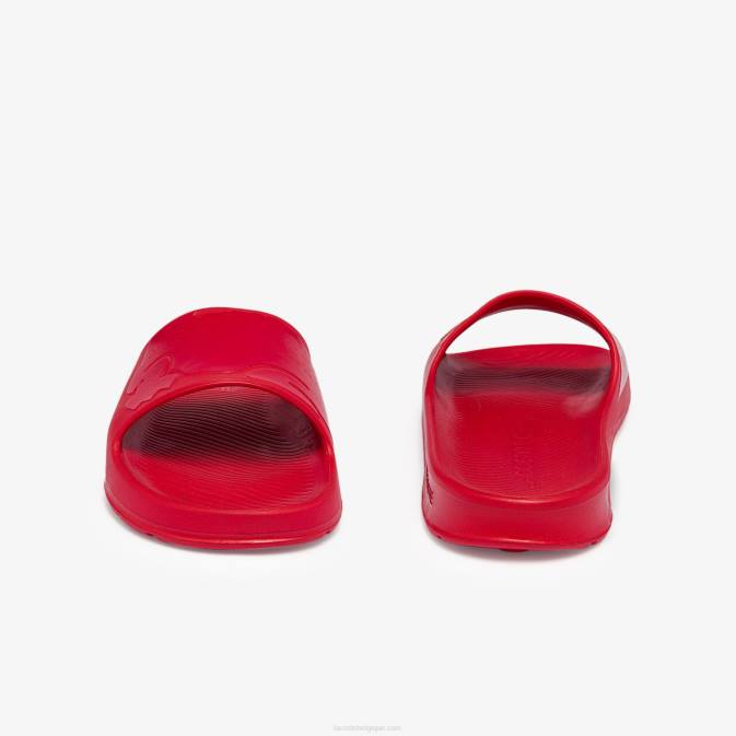 rouge rr1 V6HV1811 Hommes Lacoste claquettes en synthétique à logo croco 20