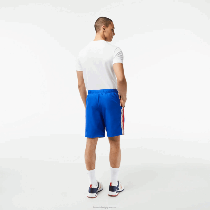 short de tennis en polyester recyclé kxb bleu X8Z4L18 Lacoste Hommes