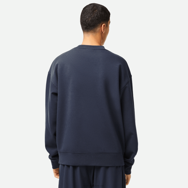 sweat ample à logo kxe bleu X8Z4L7 Lacoste Hommes