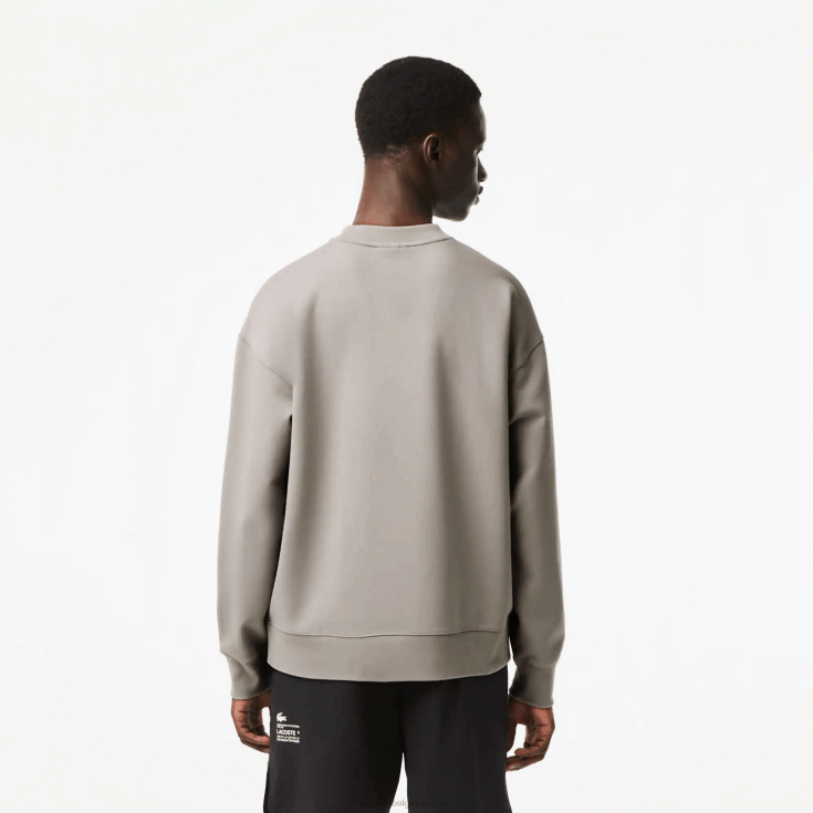 sweat ample à logo kzw gris X8Z4L8 Lacoste Hommes