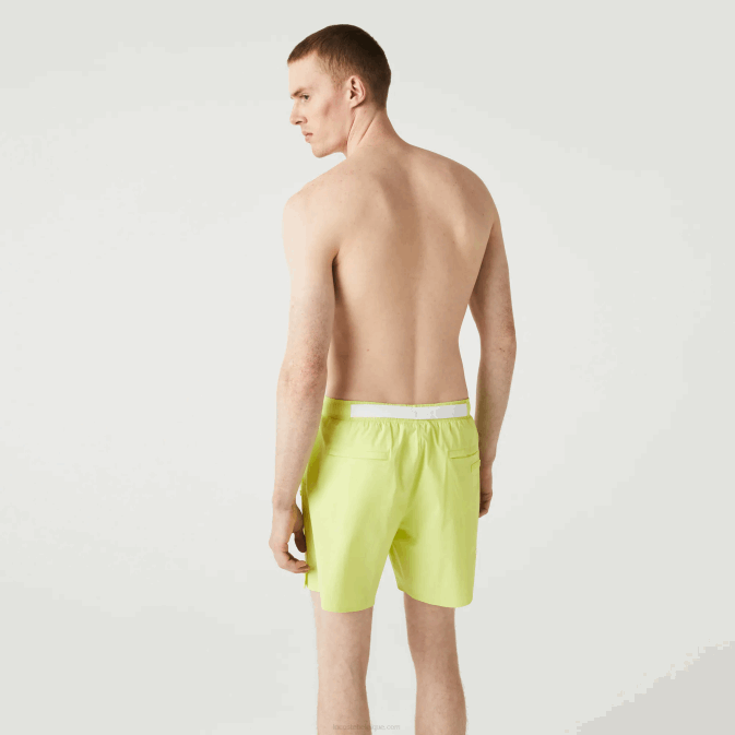 tuk jaune flashy V6HV1684 Hommes Lacoste maillot de bain léger