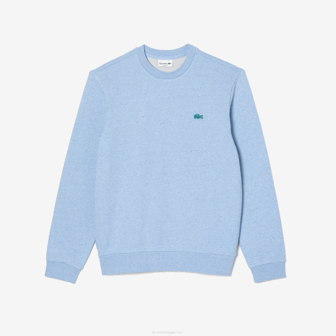turquoise 733 V6HV966 Hommes Lacoste sweat coupe classique en molleton imprimé moucheté