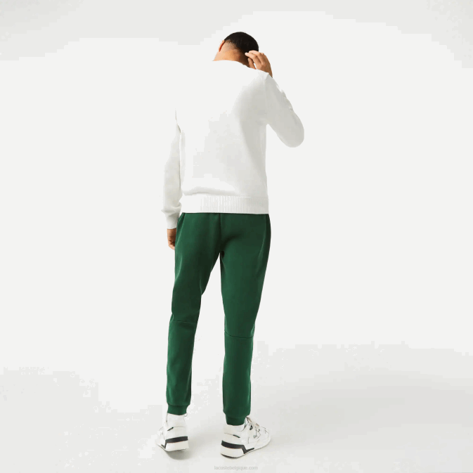 vert 132 V6HV1024 Hommes Lacoste pantalon de survêtement fuselé en polaire