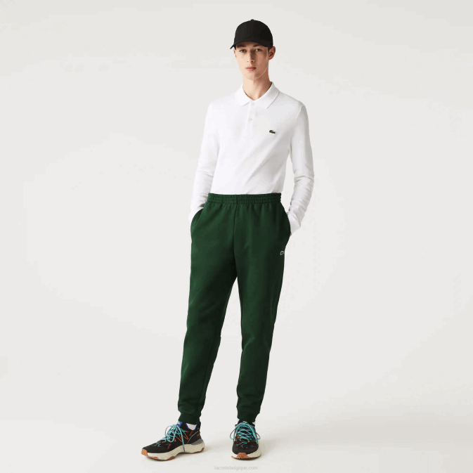 vert 132 V6HV1024 Hommes Lacoste pantalon de survêtement fuselé en polaire