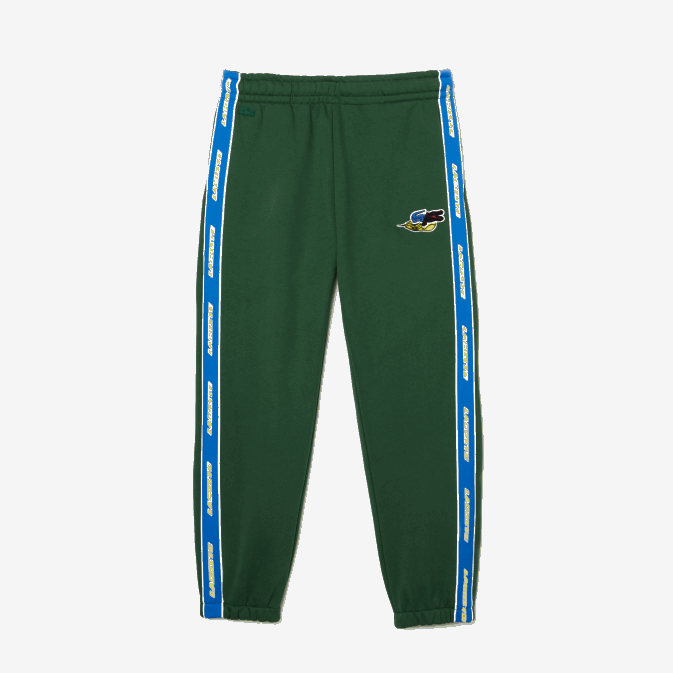 vert 132 V6HV1026 Hommes Lacoste pantalon de survêtement à bande de marque