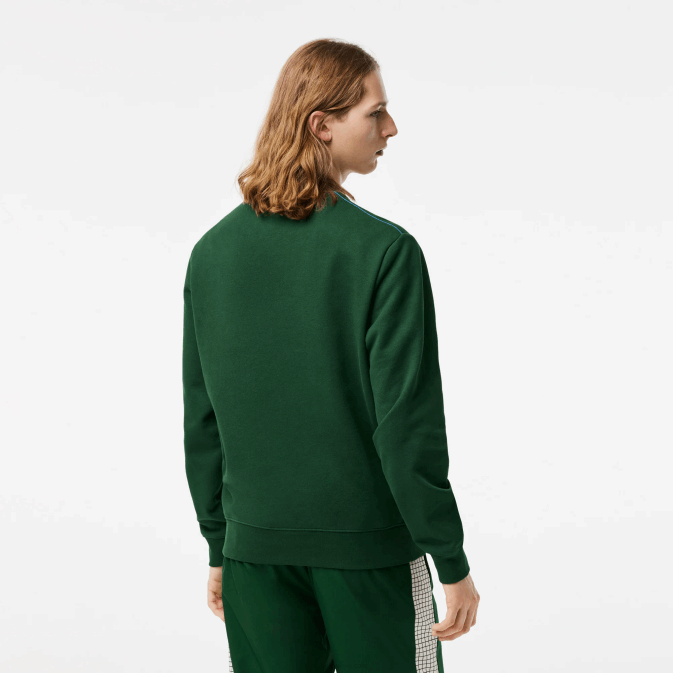 vert 132 V6HV299 Hommes Lacoste sweat col rond molleton non gratté