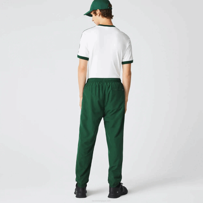 vert 132 V6HV333 Hommes Lacoste pantalon de survêtement déperlant coupe classique