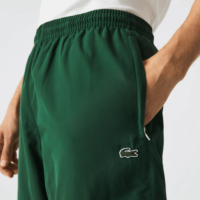 vert 132 V6HV333 Hommes Lacoste pantalon de survêtement déperlant coupe classique